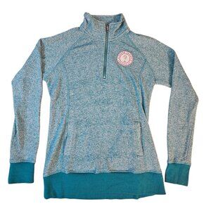 Like New Womens Guess Mock Neck Half Zip Sweatshirt Activewear Size S Small